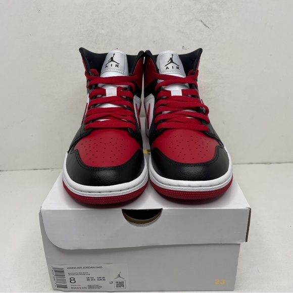 Nike Air Jordan 1 Retro Mid WMNS “Bred Toe” 2023 - Picture 2 of 4